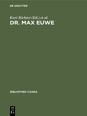 cover image of Dr. Max Euwe